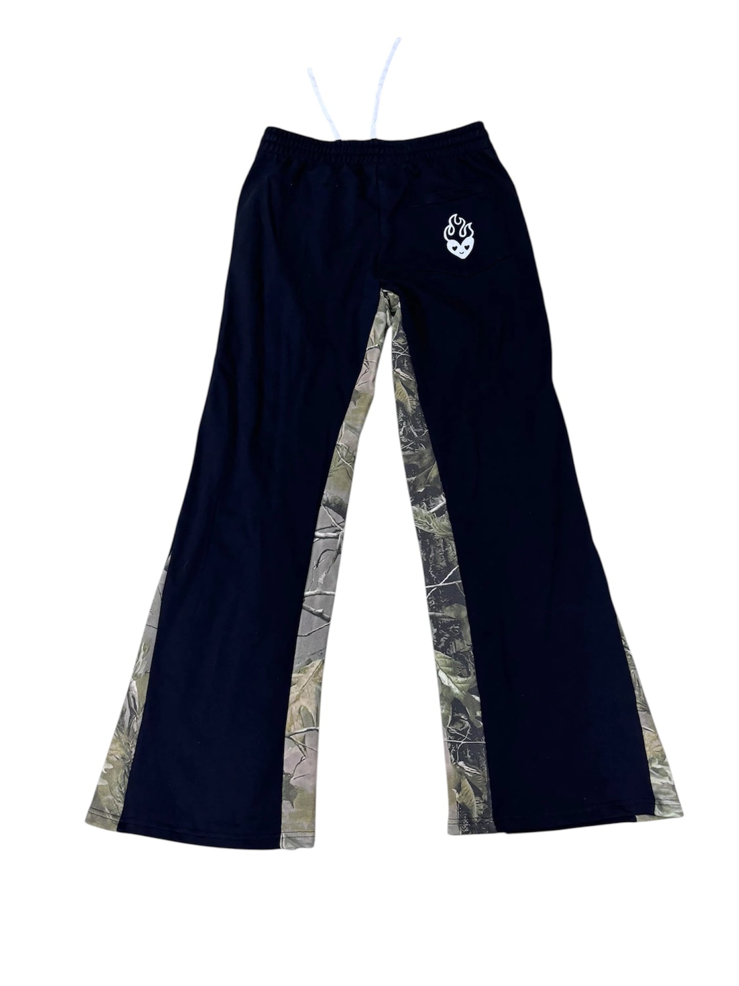 CAMO AND BLACK PANTS