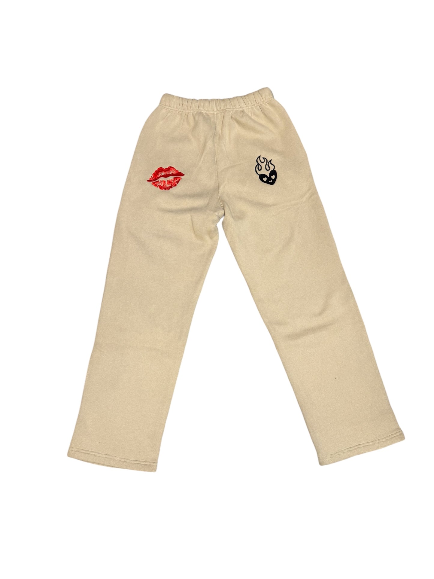 EMBROIDERED LOGO SWEATPANTS