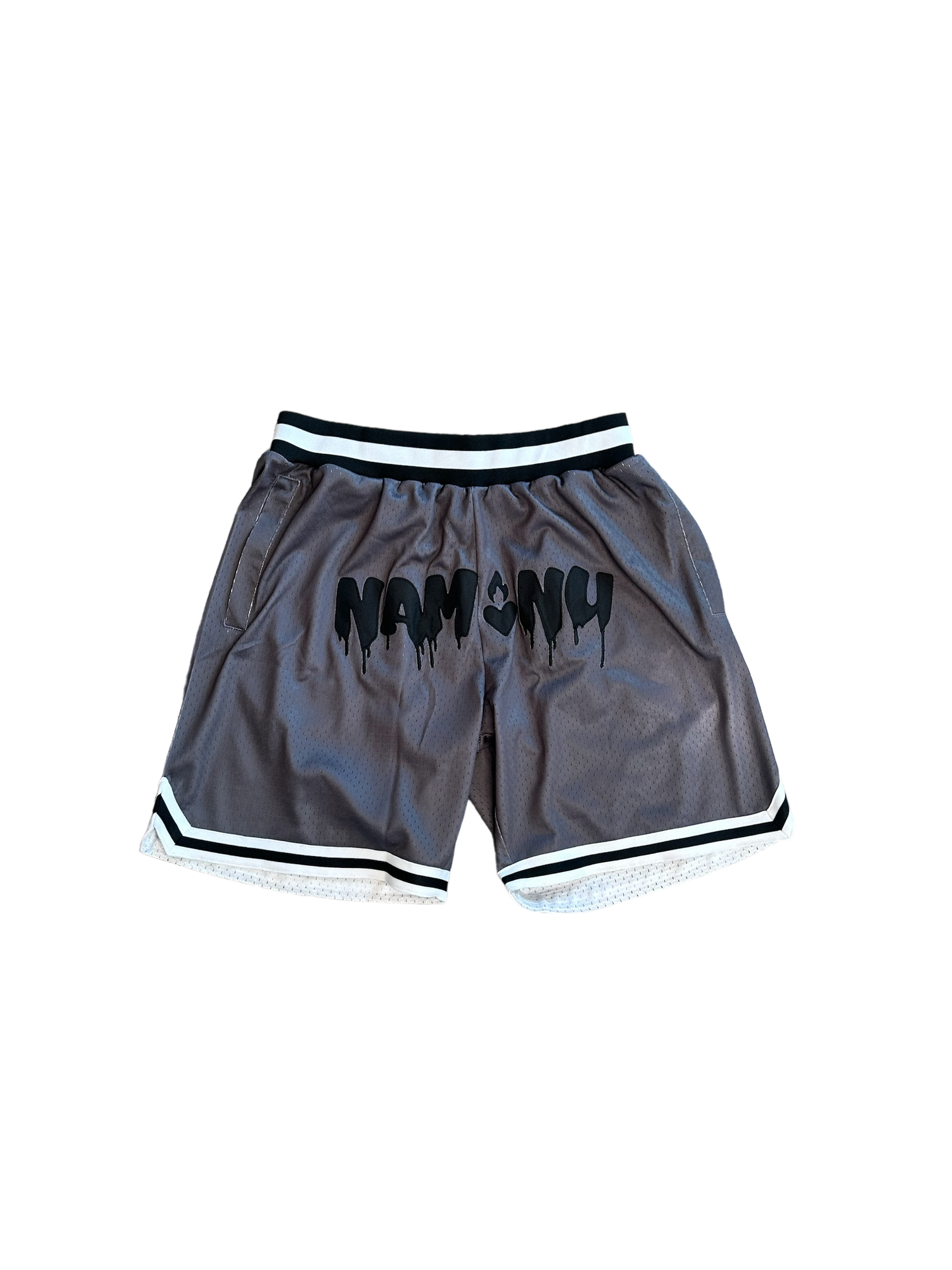 EMBROIDERED LOGO MESH SHORTS