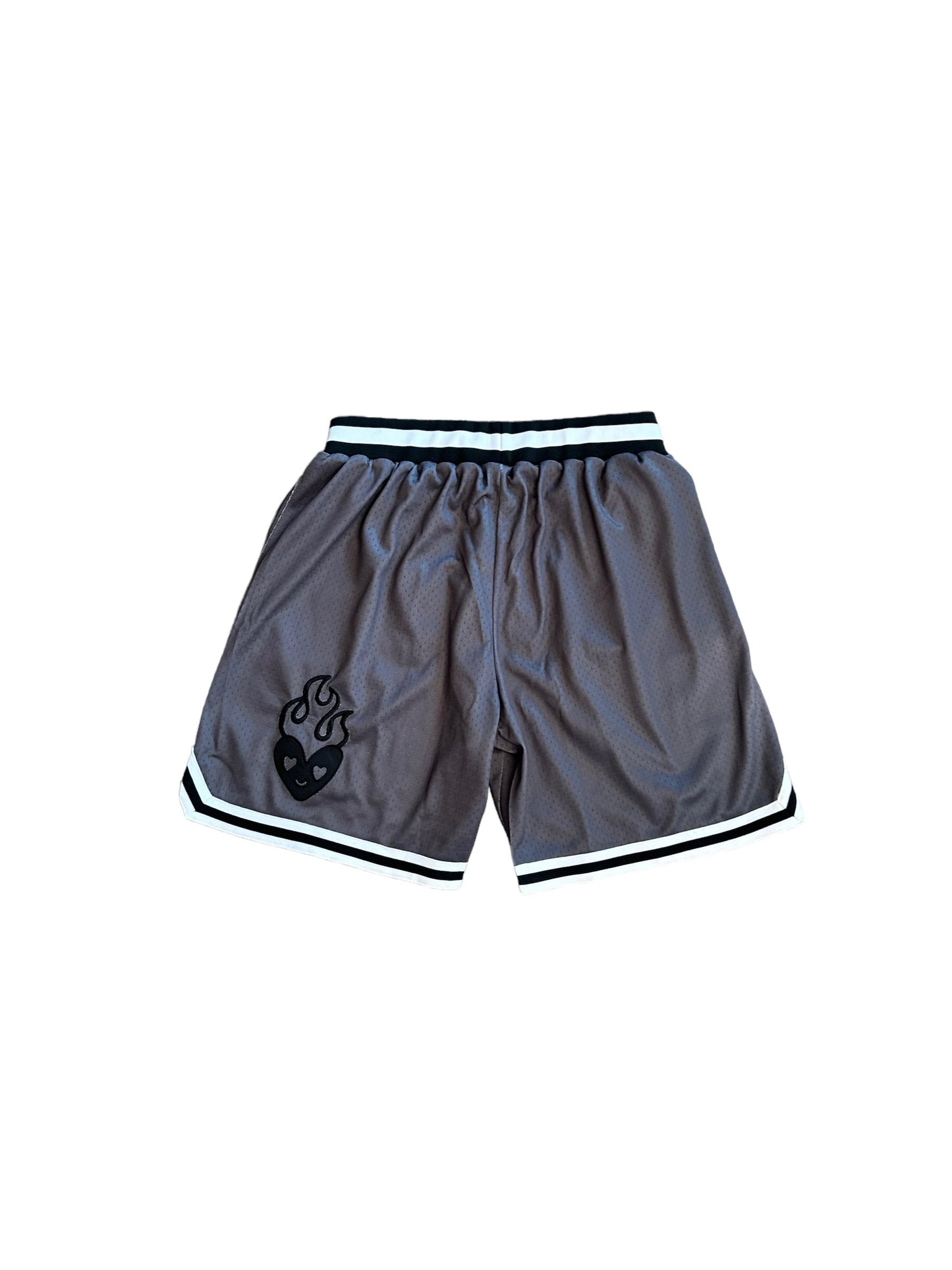 EMBROIDERED LOGO MESH SHORTS